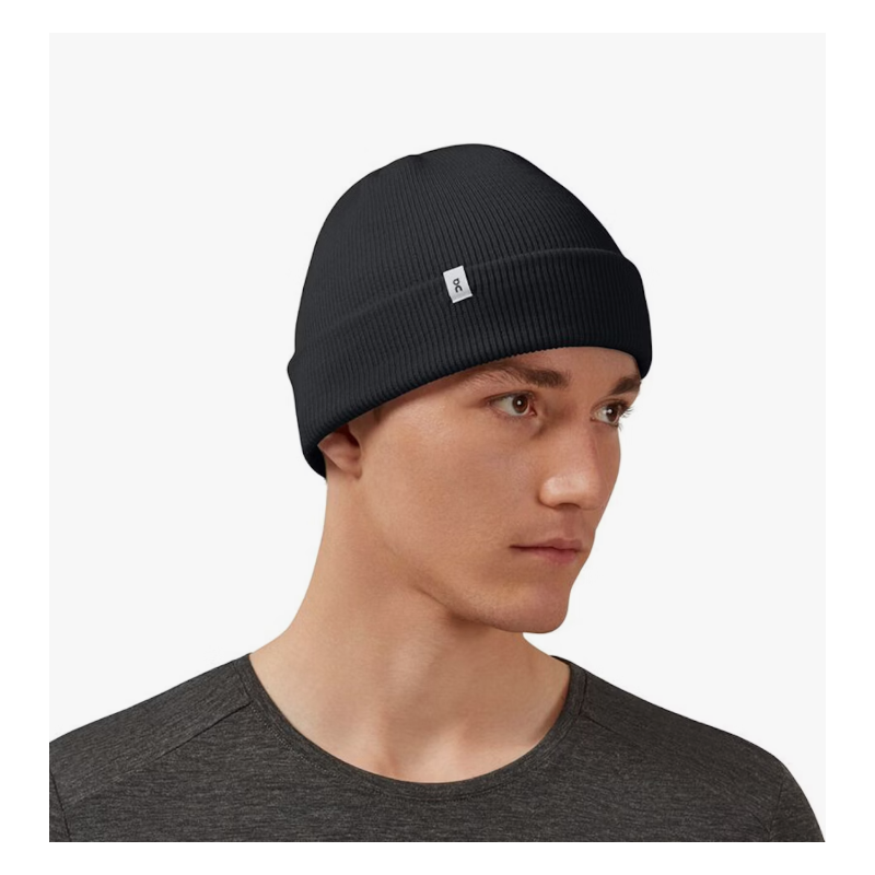 On MERINO BEANIE BLACK UNI