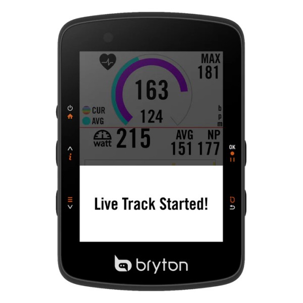 Kolesarski računalnik Bryton Rider 550 E, USB-C