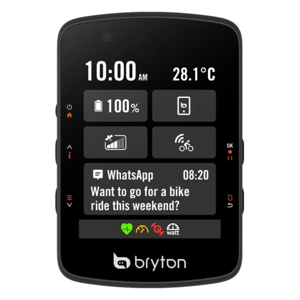 Kolesarski računalnik Bryton Rider 550 E, USB-C