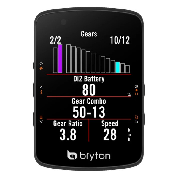 Kolesarski računalnik Bryton Rider 550 E, USB-C