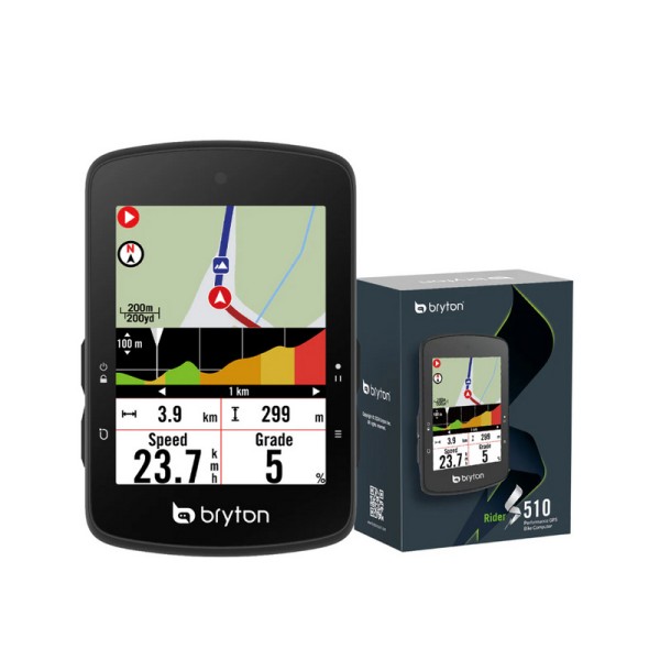 Kolesarski računalnik Bryton Rider S510 E, USB-C