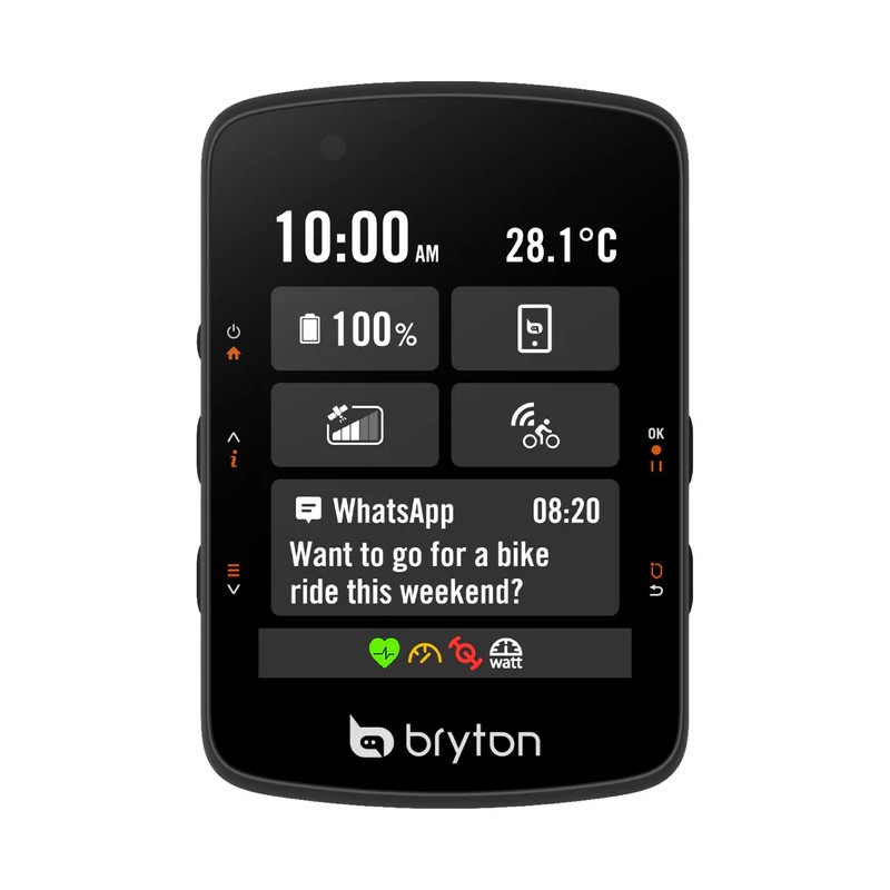 Kolesarski računalnik Bryton Rider 550 E, USB-C