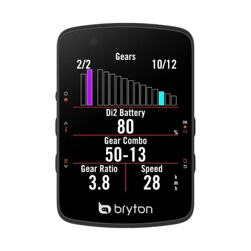 Kolesarski računalnik Bryton Rider 550 E, USB-C