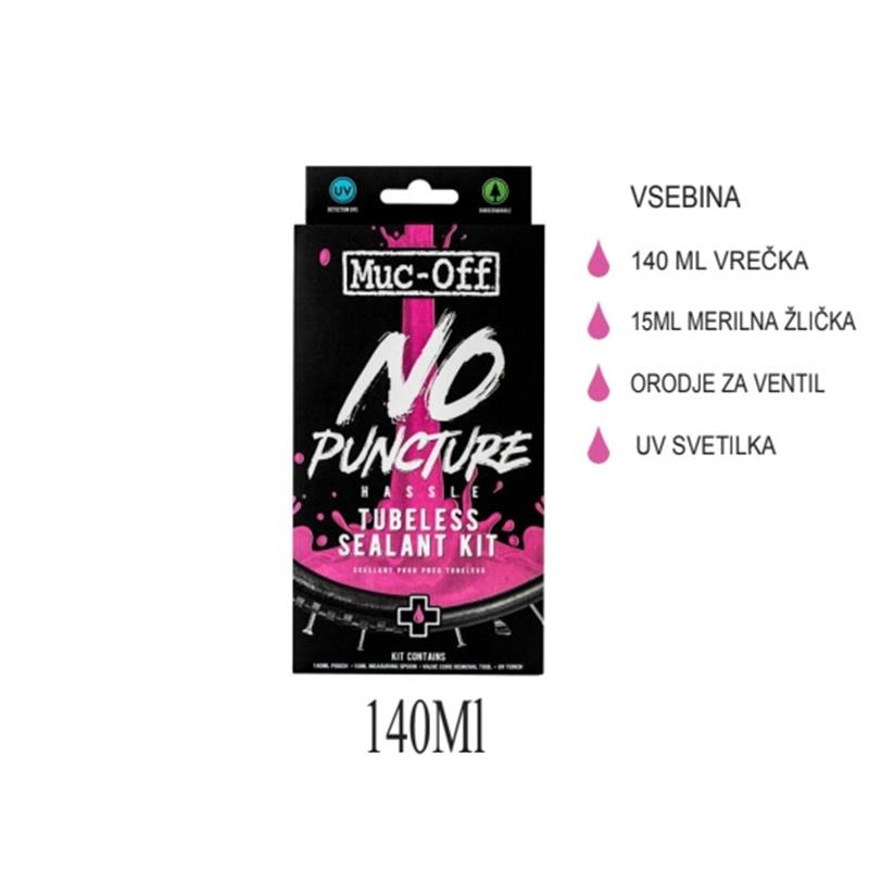 Tesnilna tekočina Muc-Off No Puncture Set 140 ml