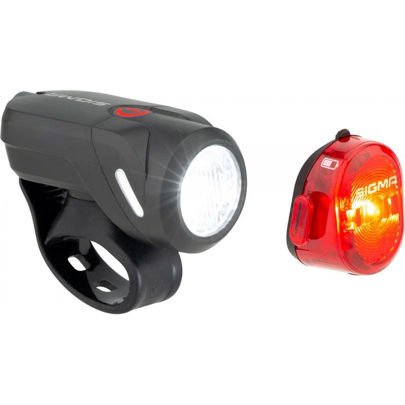 KOLESARSKA LUČ SIGMA AURA 35 USB/NUGGET II SET