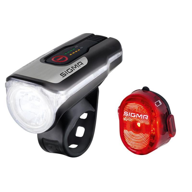 KOLESARSKA LUČ SIGMA AURA 80 USB/NUGGET II RL SET