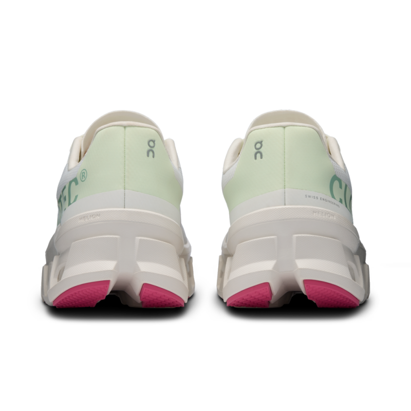 ŽENSKI TEKAŠKI COPATI ON CLOUDMONSTER WHITE/LIME