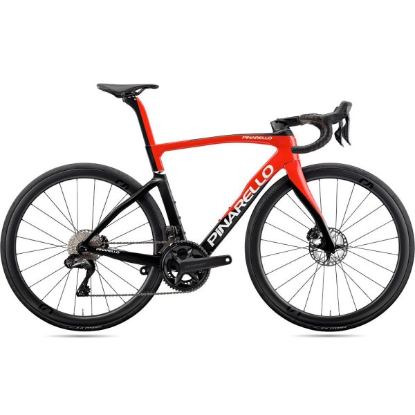 CESTNO KOLO PINARELLO F7 Disc RAZOR red SHIMANO Ultegra Di2 2x12, ultrafast